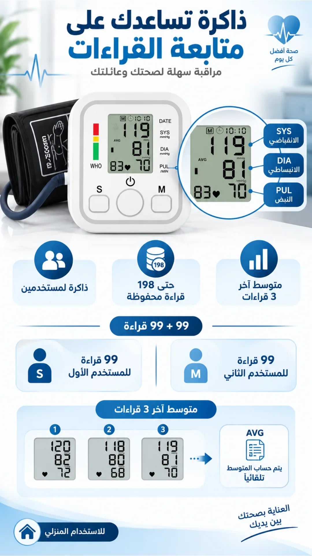 جهاز قياس ضغط الدم الرقمي